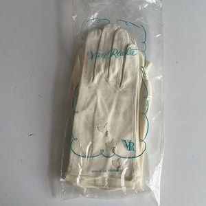 Vtg Van Raalte gloves white Leather Real Kid 6 1/2